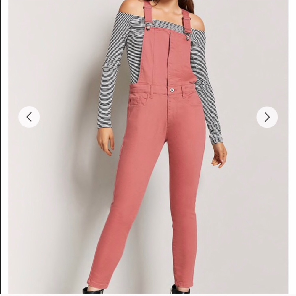 Forever 21 Salmon Pink Overalls 💖